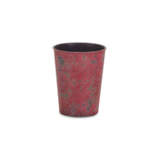 5" Red Recycled Plastic Indoor Outdoor Round Pot Planter