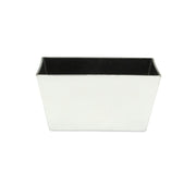 8" Silver Recycled Plastic Indoor Outdoor Rectangular Planter Box