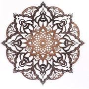 34" X 34" Black And Gold Solid Wood Hanging Wall Decor