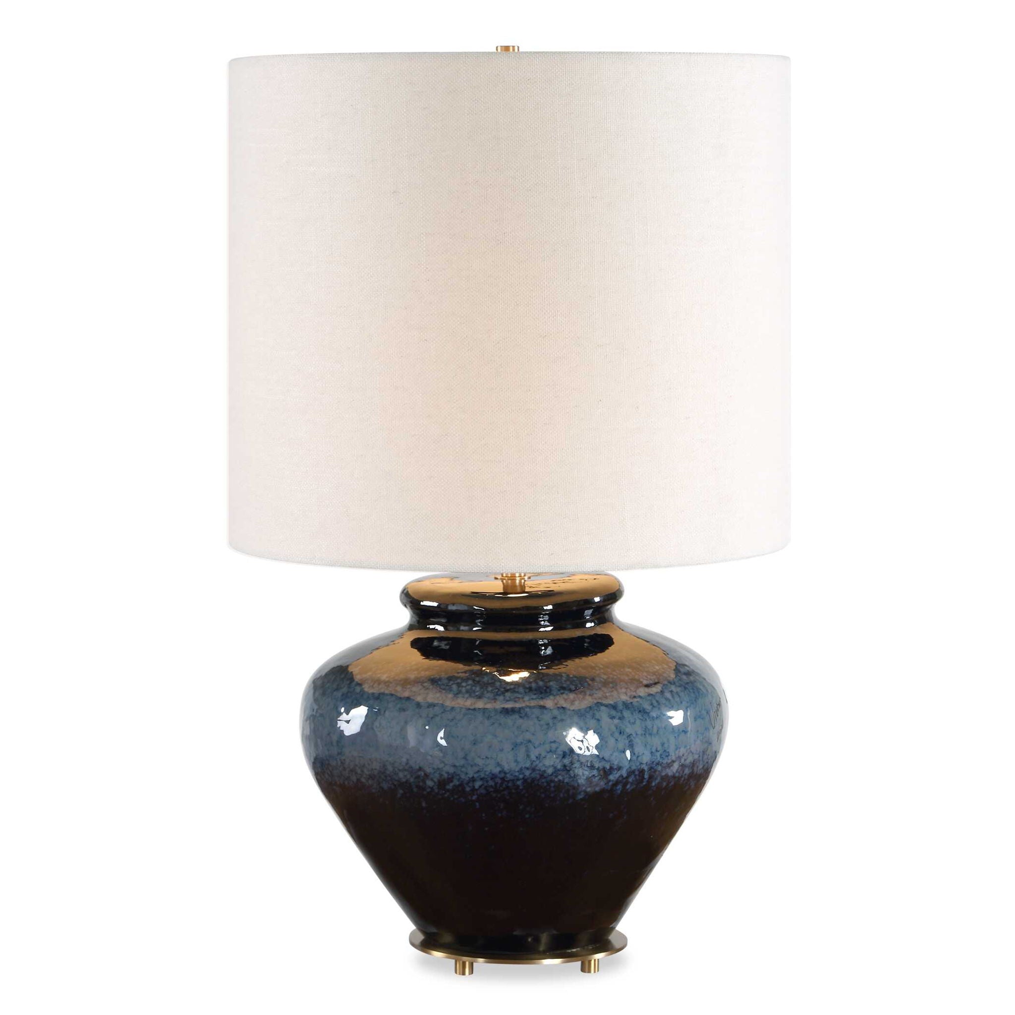 Andrus - Glaze Table Lamp - Blue