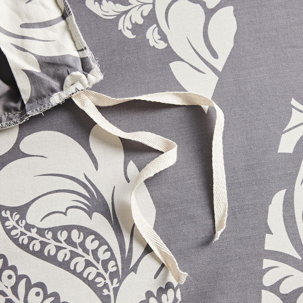 Vienna - 6 Piece Printed Duvet Cover Set - Gray