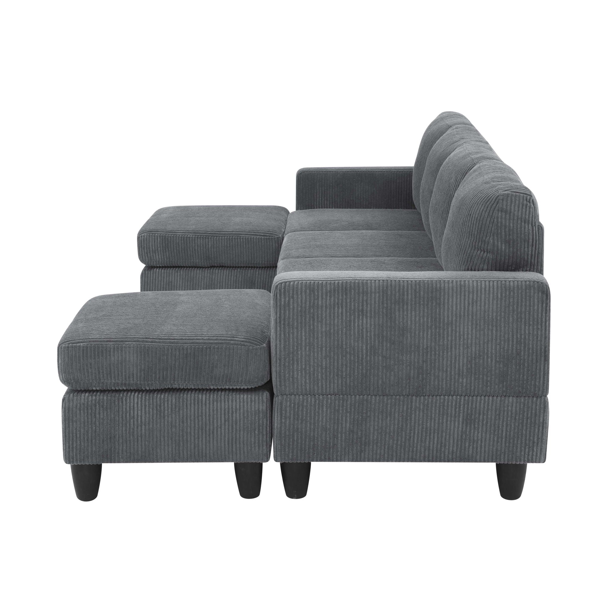 Modular Sectional With 2 Ottomans