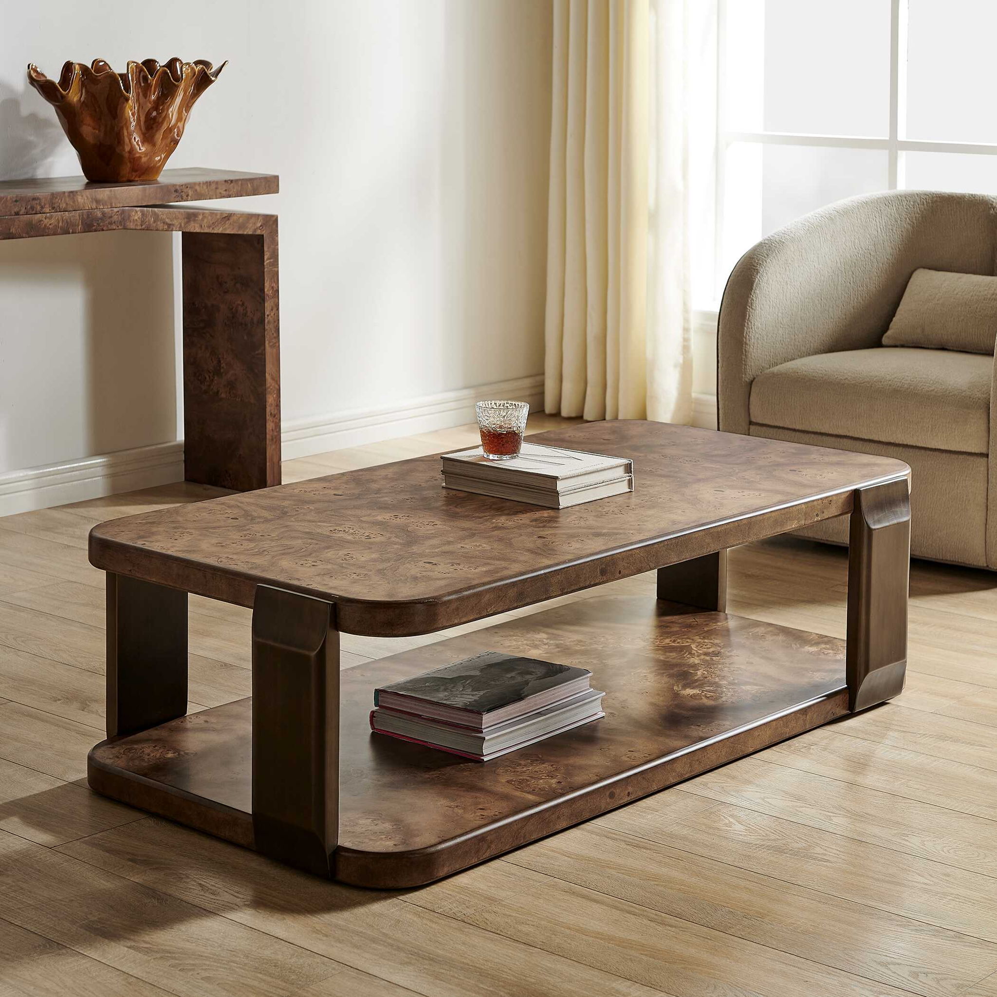 Vance - Coffee Table - Mappa Burl