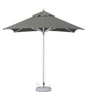 102" Charcoal Polyester Square Market Patio Umbrella