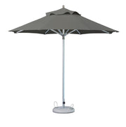 13' Charcoal Polyester Round Tilt Cantilever Patio Umbrella with Stand