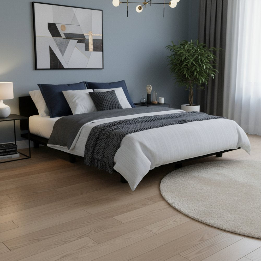 Black Wood Twin Bed Frame
