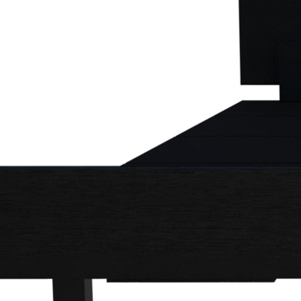 Black Wood Twin Bed Frame