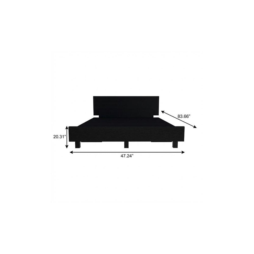 Black Wood Twin Bed Frame