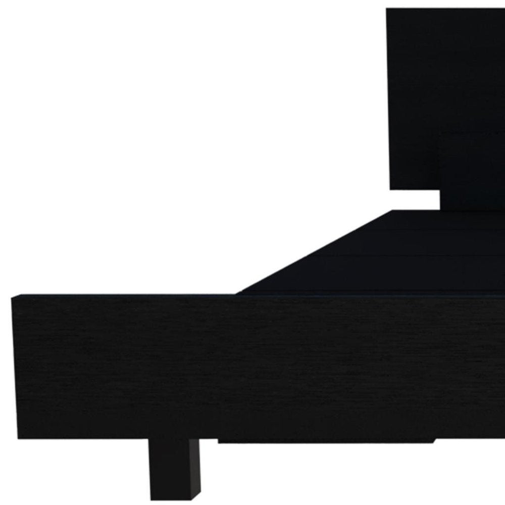 Black Wood Twin Bed Frame