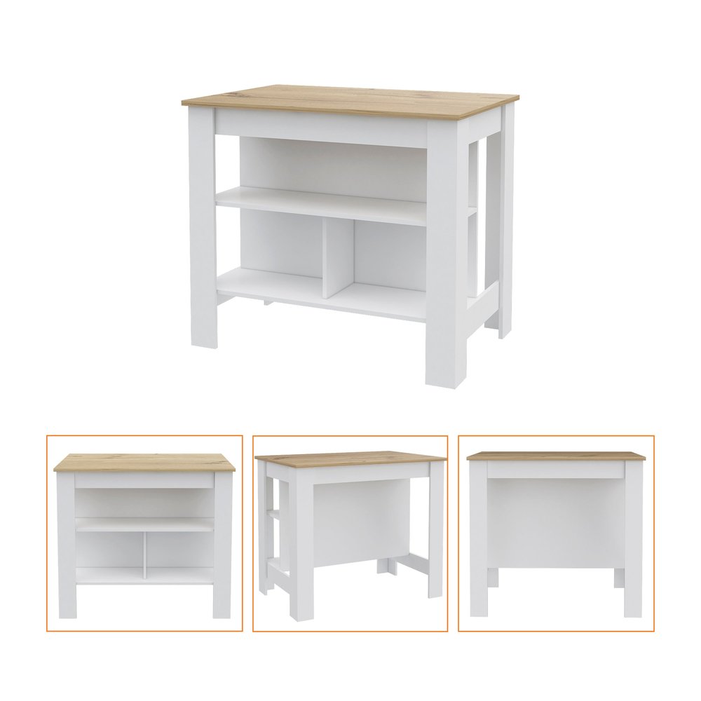 35" X 41" Natural And White Stainless Steel Counter And Utility Cabinet Utility Sink