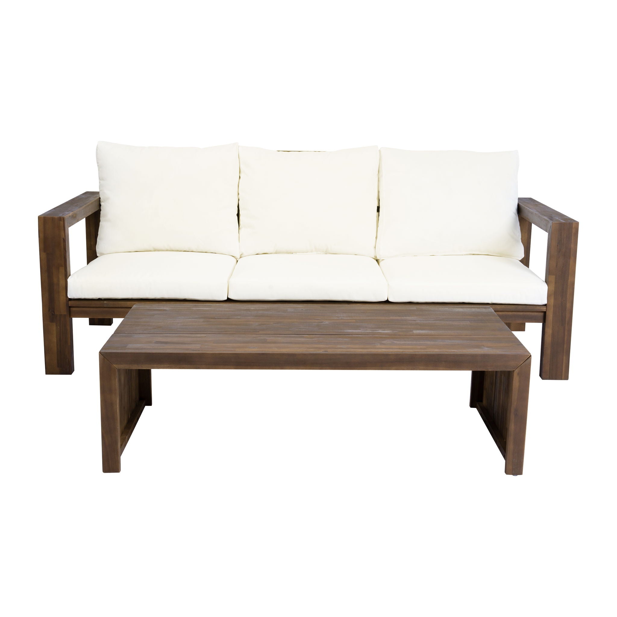3 Seater Patio Set, Outdoor Sofa & Coffee Table Set