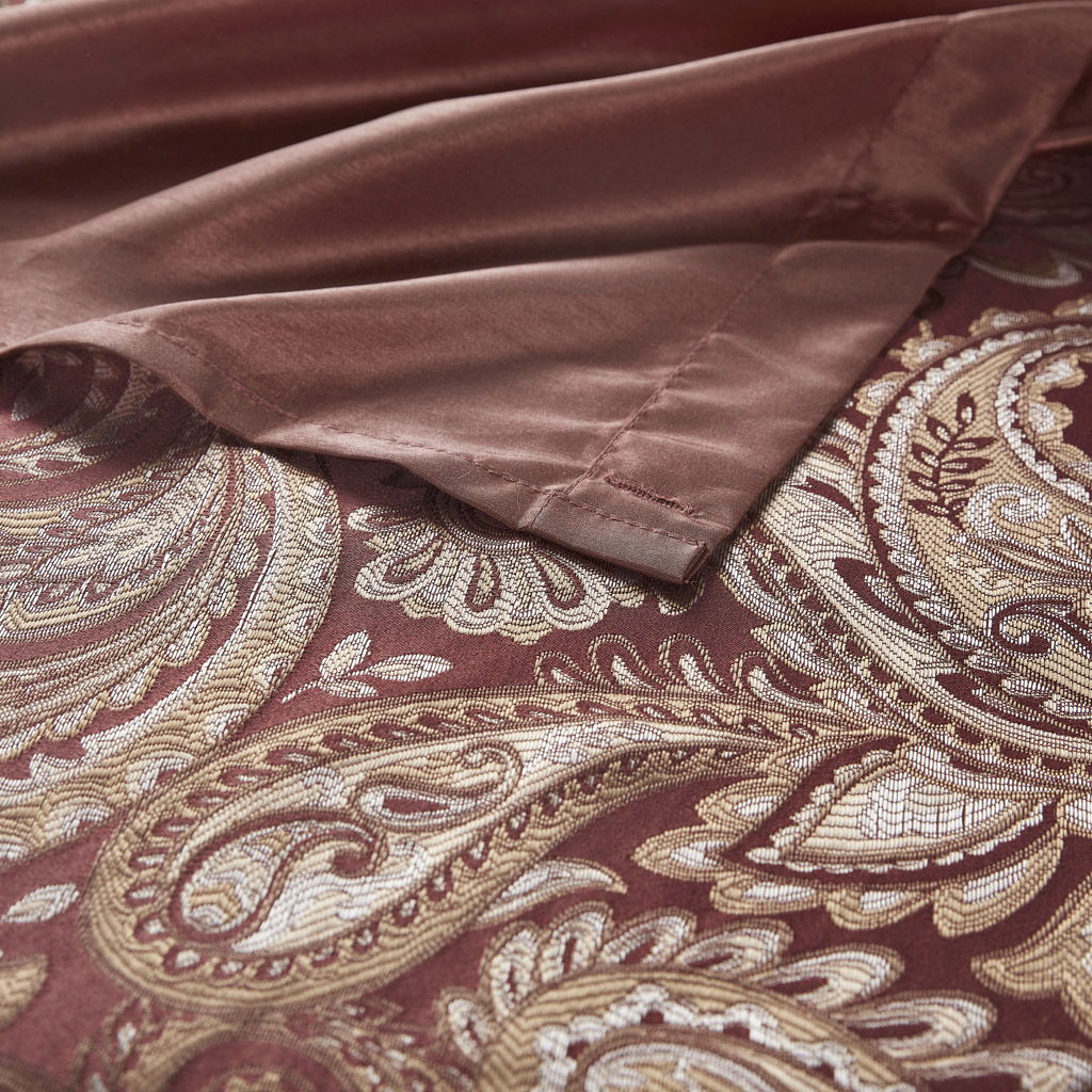 Aubrey - Shower Curtain - Burgundy