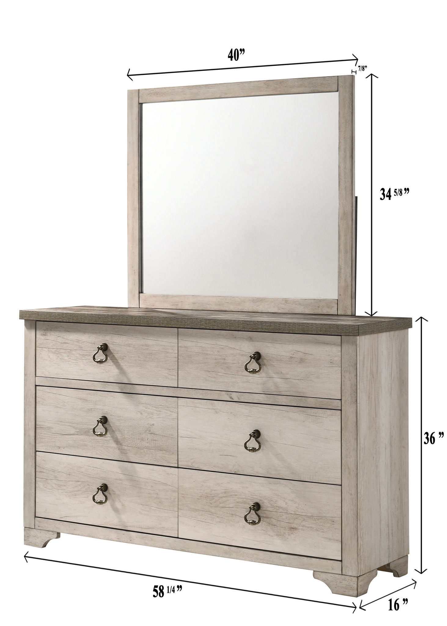 Patterson - Dresser - Weathered White