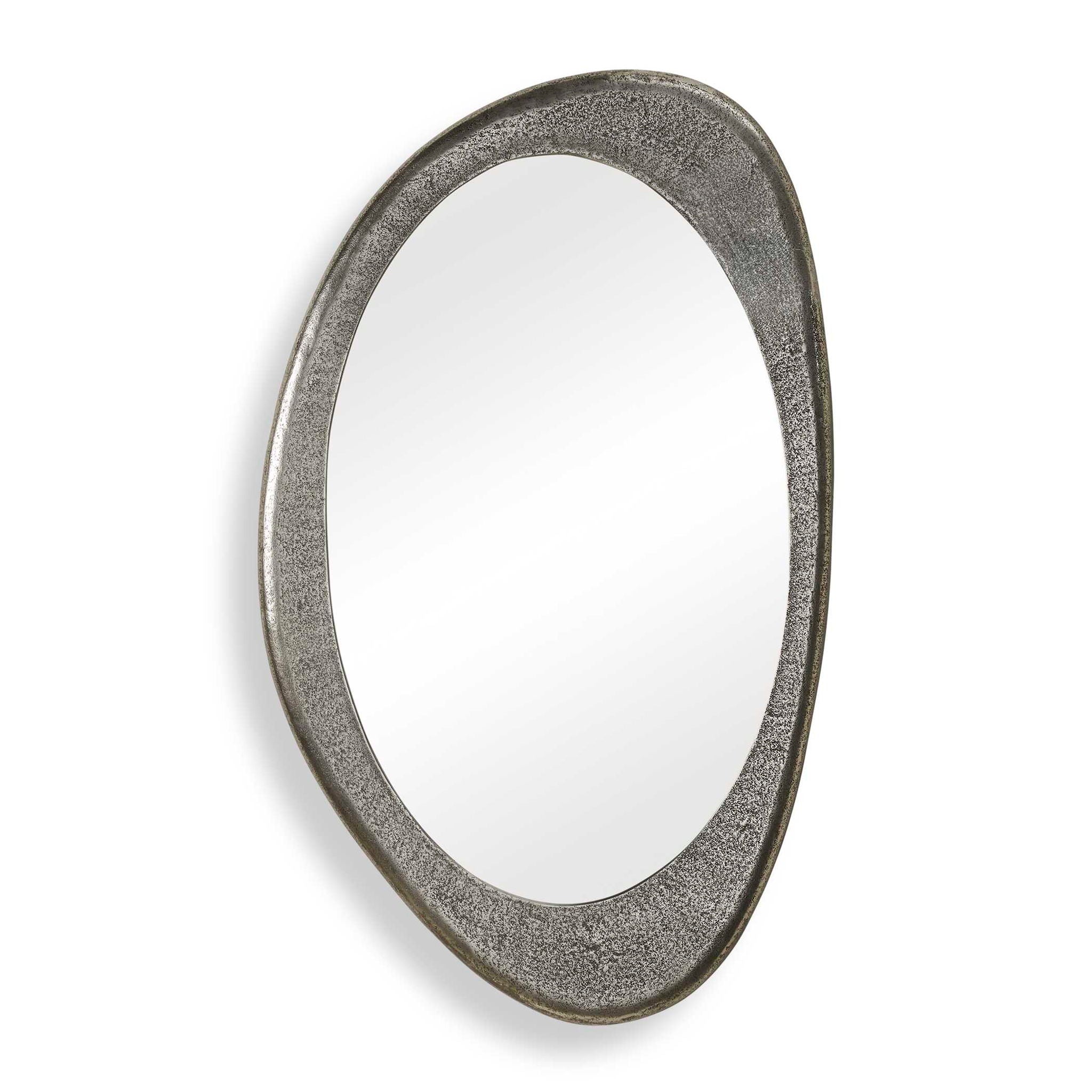 Schiller - Oval Mirror - Antique Nickel