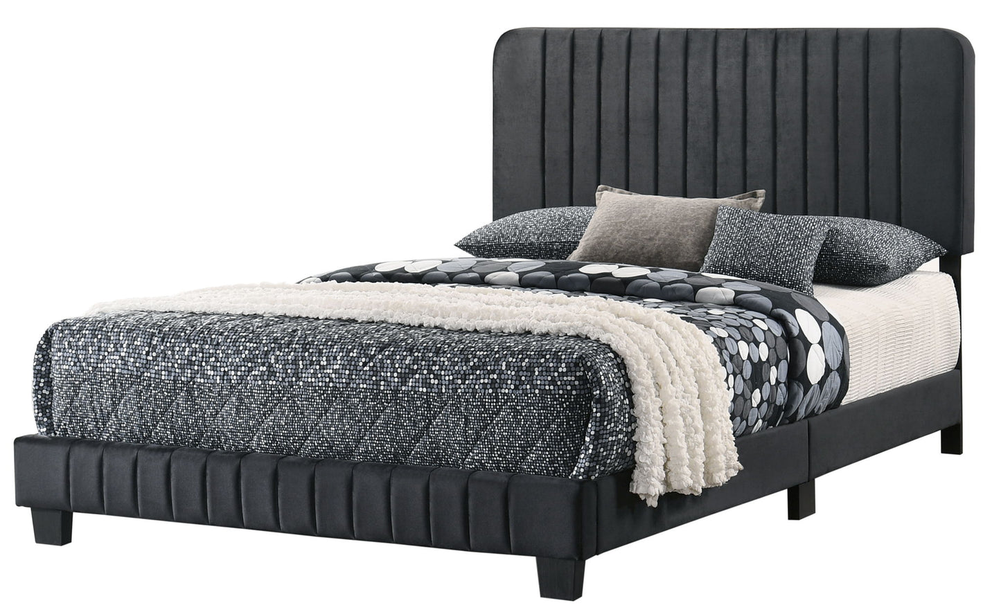 Channel Tufted Bed