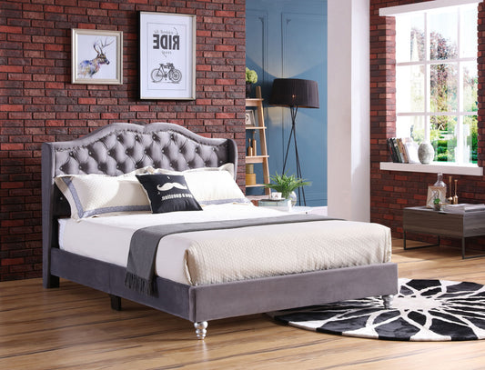 Upholstered Bed Transitional
