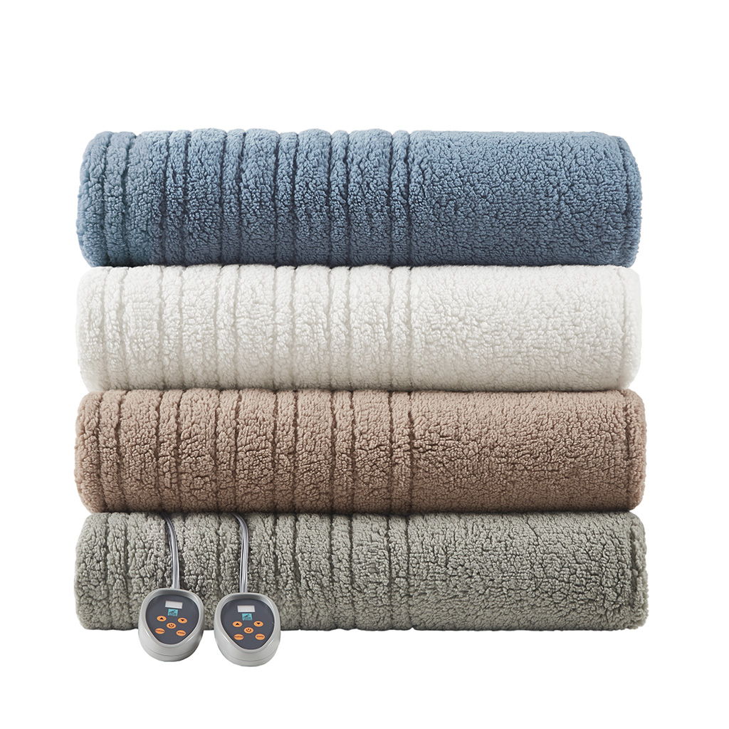 Sherpa - Heated Blanket - Gray