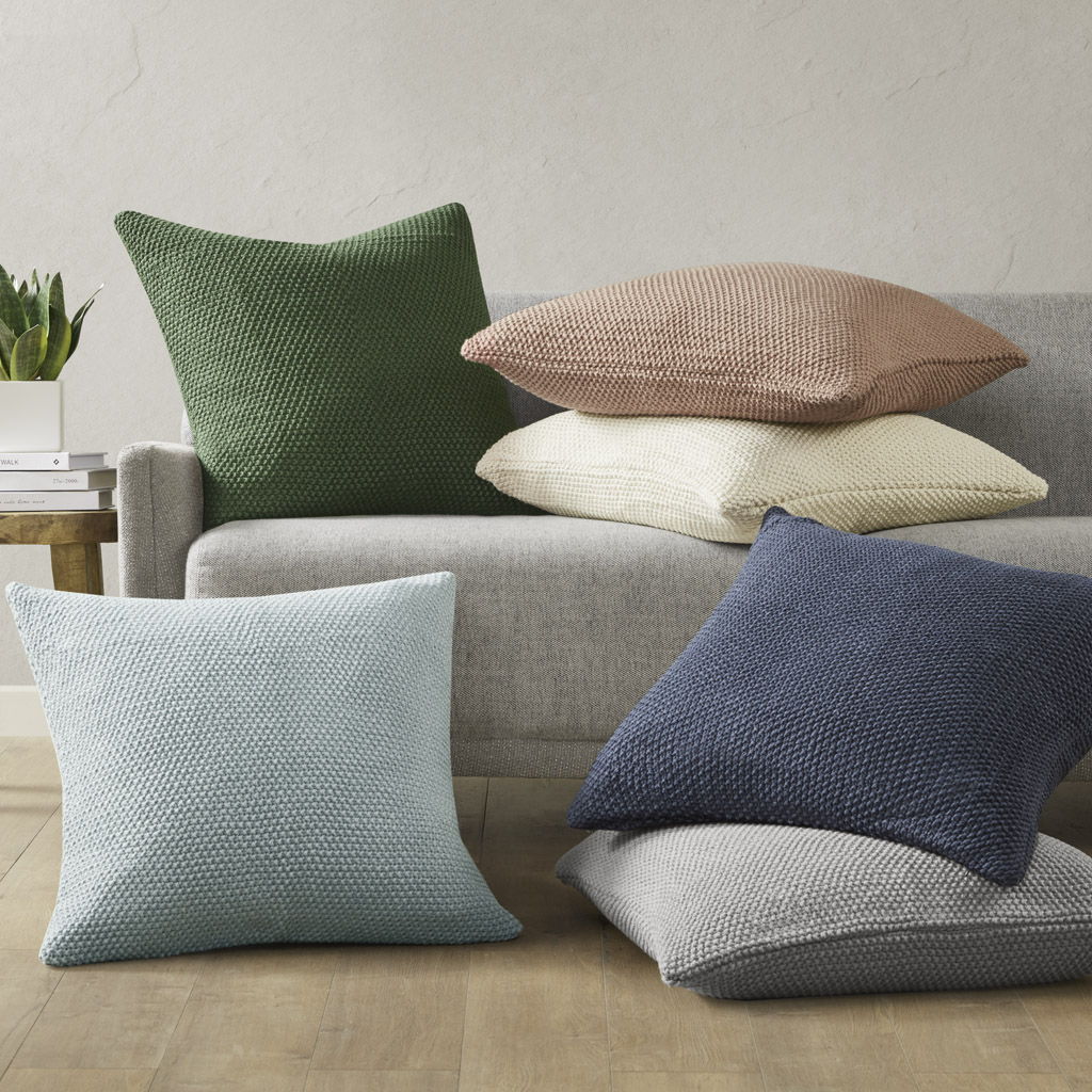 Bree Knit - Euro Pillow Cover - Ivory