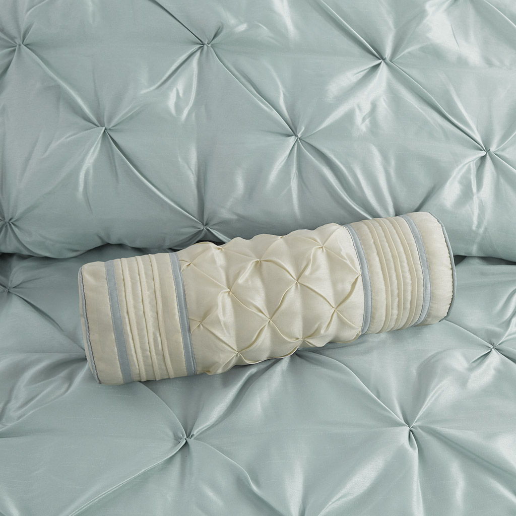 Laurel - California King 7 Piece Tufted Comforter Set - Seafoam