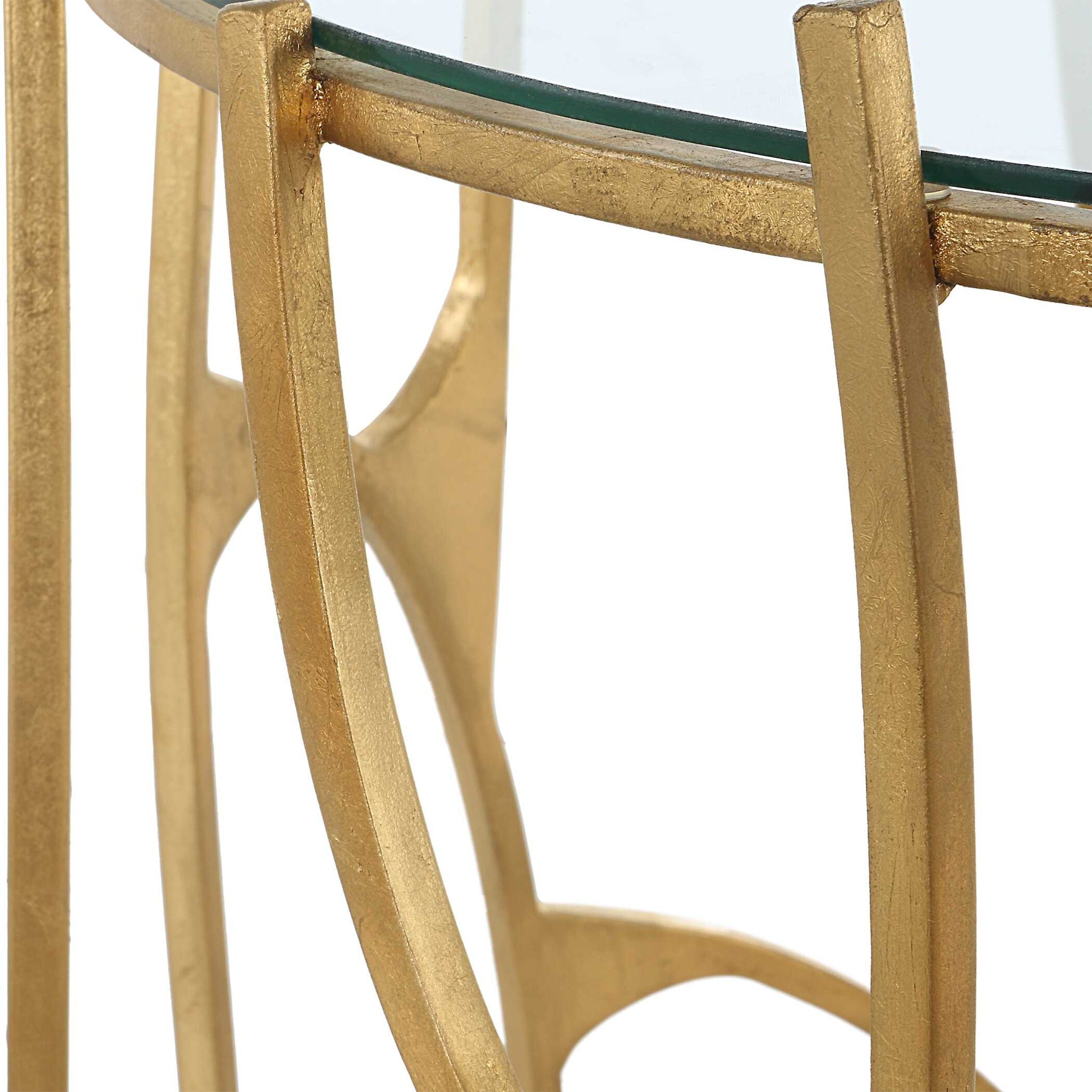 Ritual - Round Gold Side Table