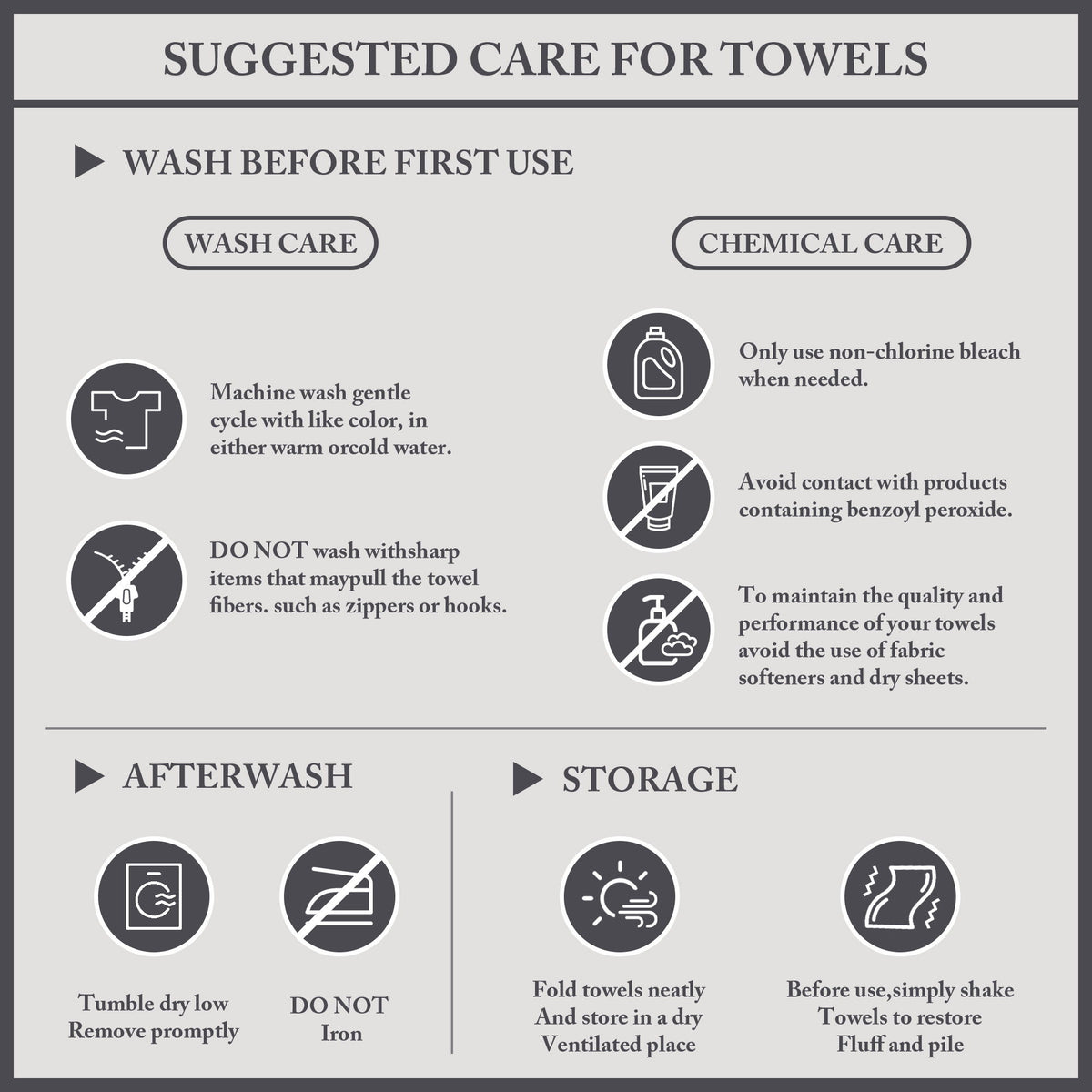 Turkish - 6 Piece Bath Towel Set - Blue