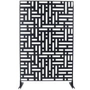 Decorative Freestanding Metal Privacy Screen For Indoor & Outdoor Use