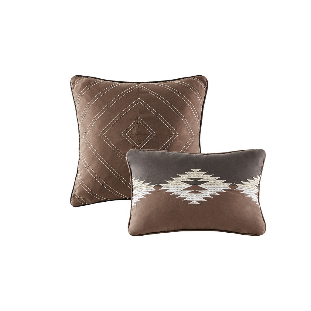 Bitter Creek - Queen Oversized Comforter Set - Gray / Brown