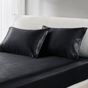 Satin - King Pillowcases (Set of 2) - Black