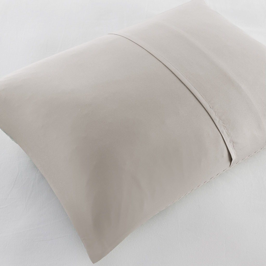 Mina - King/California King Waffle Weave Textured Duvet Cover Set - Neutral