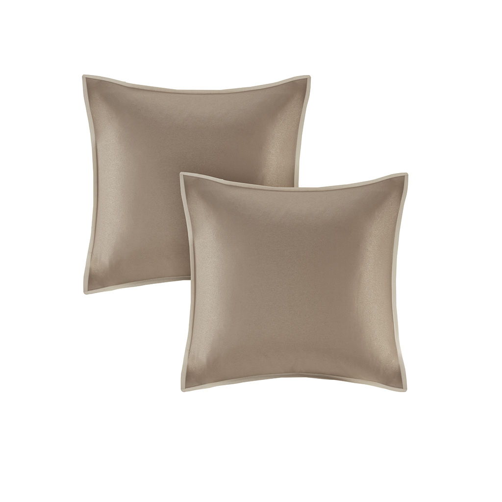 Camelia - Queen Embroidered Comforter (Set of 8) - Natural
