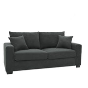 2 Seater Sofa, 2 Throw Pillows For Living Room