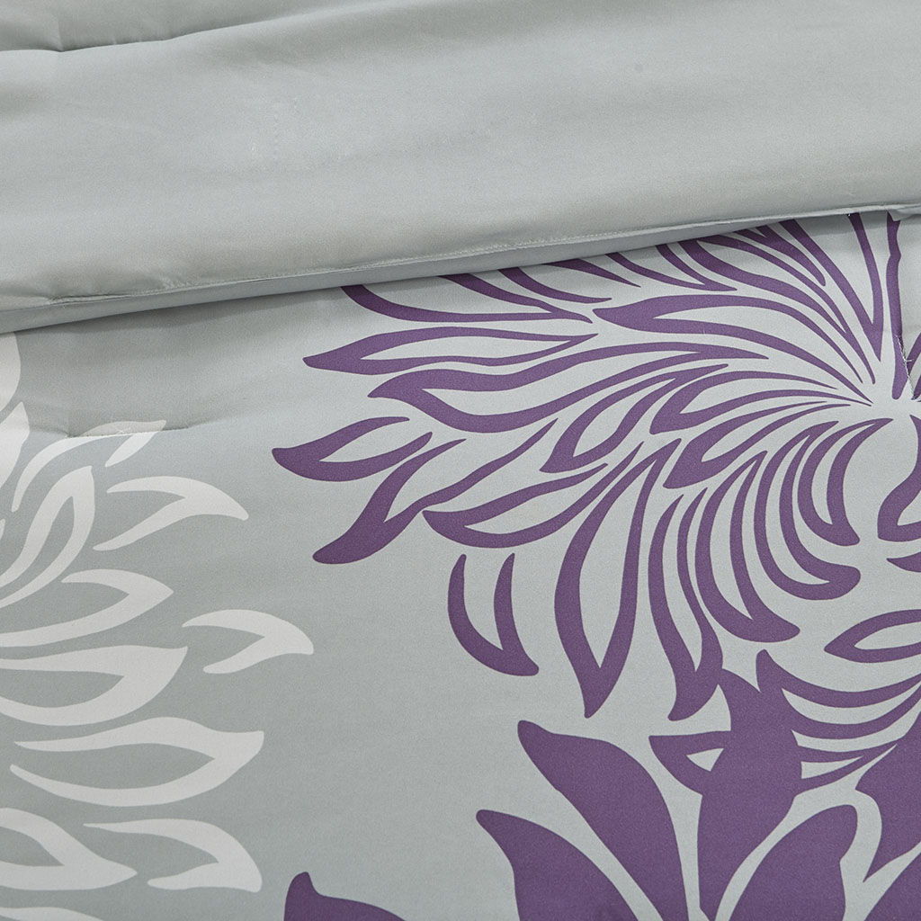 Maible - Twin Complete Comforter And Sheet Set - Purple