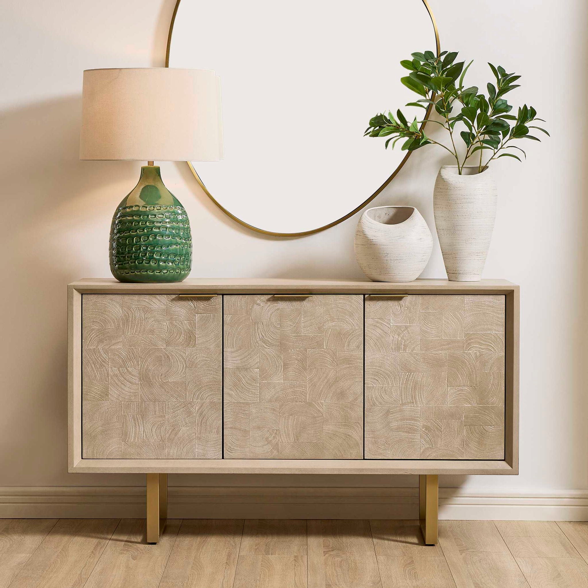 Maeva - 3 Door Cabinet - Light Wood