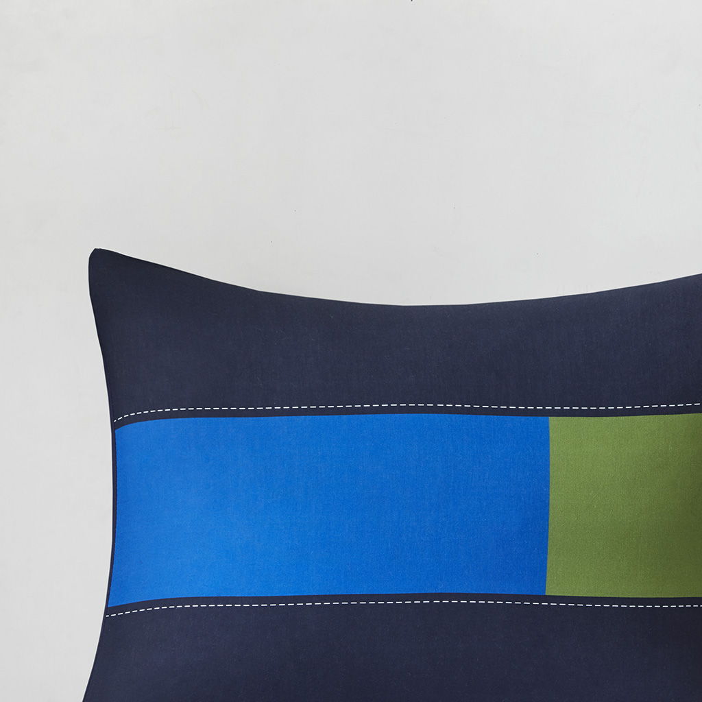 Morris - Stripe Printed Comforter Set - Multi
