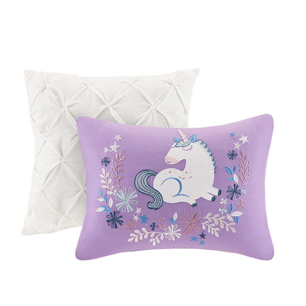Lola - Twin Unicorn Comforter Set - Pink