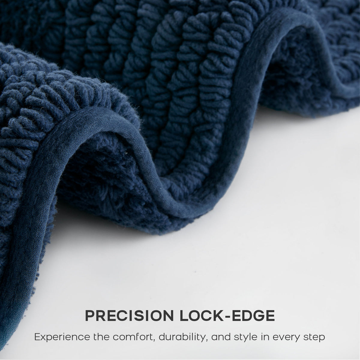 Splendor - 24" x 60" Tufted Reversible Bath Rug - Navy
