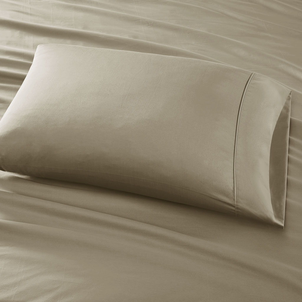 800 Thread Count - Split King Sheet Set - Khaki
