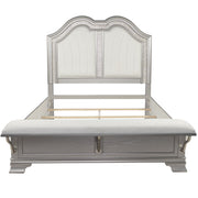 3 Piece Bedroom Set With Elegant Bed, 2 Nightstands