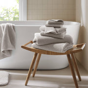 Diagonal Ribbed - 6 Piece Towels Set - Gray