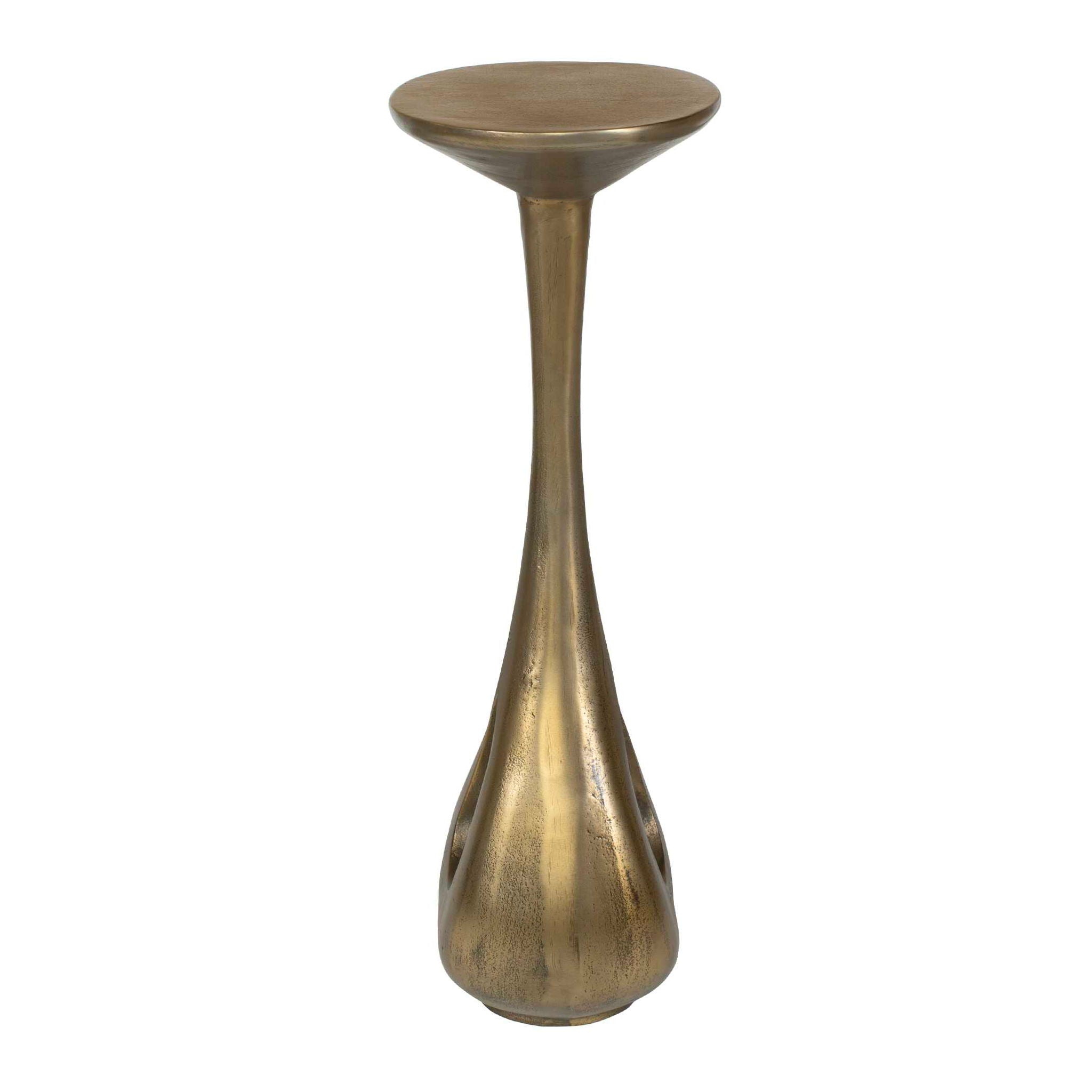 Tolstoy - Indoor-Outdoor Accent Table - Brass