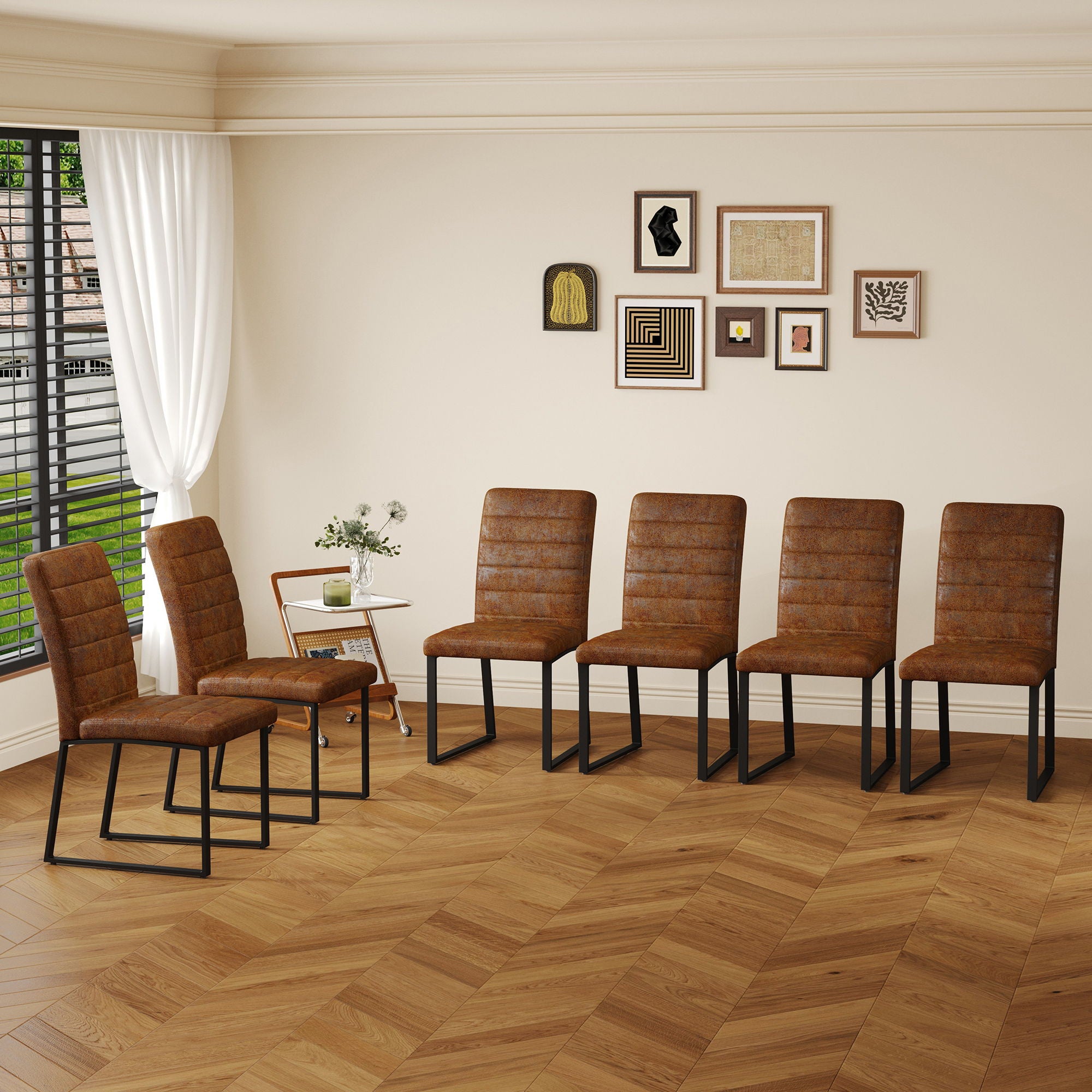 Oversized Square Design Dining Chairs For Home
