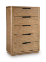 Pamaria - Five Drawer Chest - Light Brown