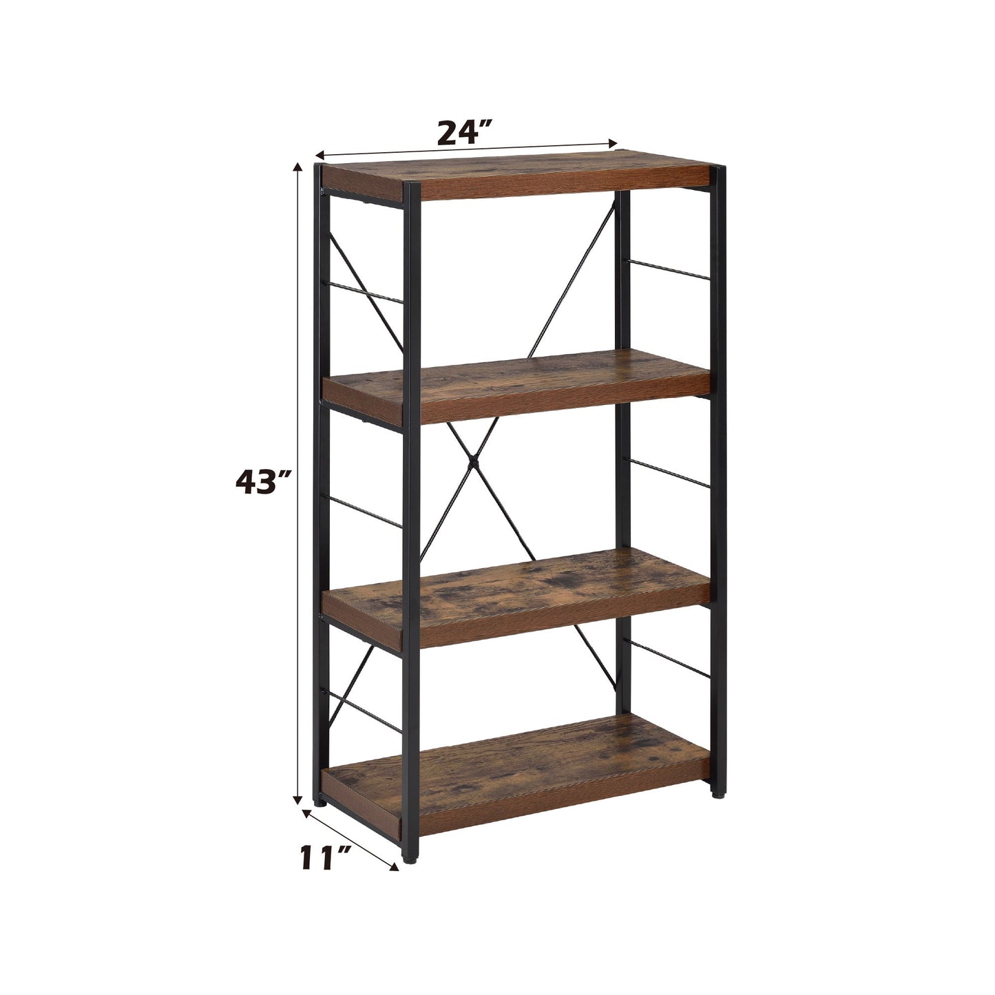 Bob - Bookshelf - Weathered Oak / Black