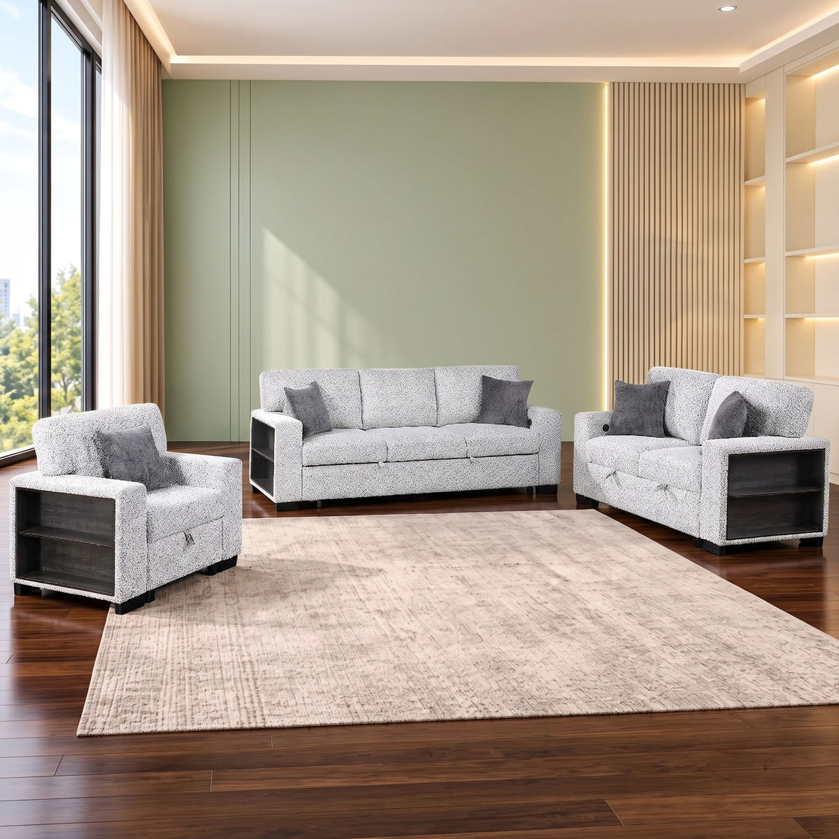 Prato - Living Room Set With Storage