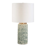 Hensley - Table Lamp - Ivory & Green