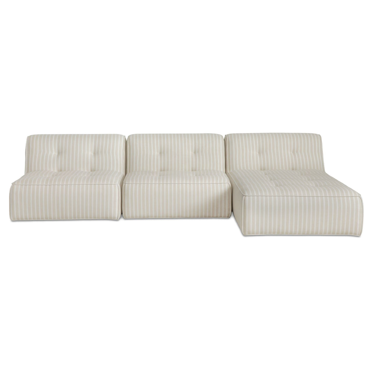 Sunseeker - 3 Piece Outdoor Lounge - Brown Stripe