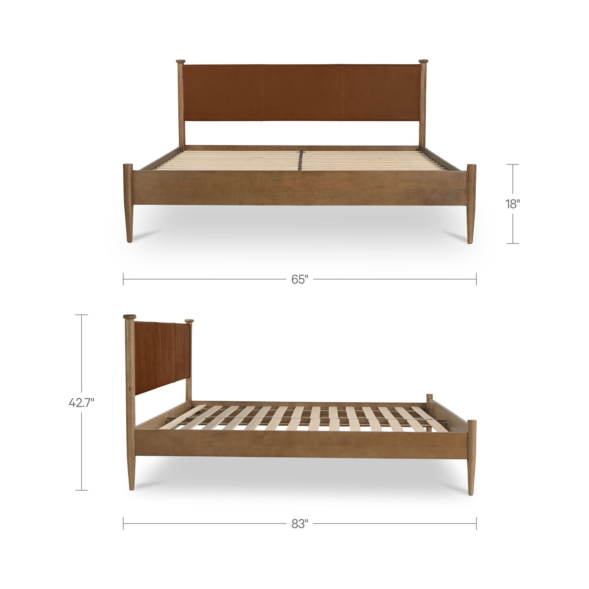 Crosby - Queen Bed - Brown