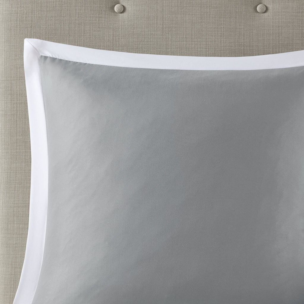 Powell - California King Embroidered Comforter (Set of 8) - White