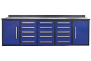 Storage Cabinet With Work Bench (15 Drawers And 2 Cabinets)