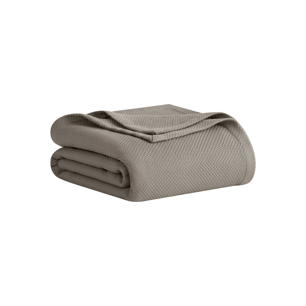 Egyptian Cotton - Full/Queen 100% Certified Egyptian Cotton Blanket - Micro-Herringbone Gray